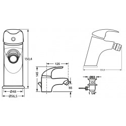 Cornat MOSNS4 Move Star Bidet Mengkraan Chrome