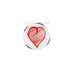 Cornat SA1009 Afvoerplug Decor Hart 39.5mm