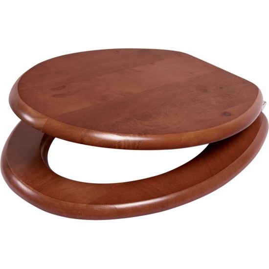 Plieger Classic wc bril Massief hout/Kersen