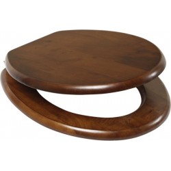 Plieger Classic wc bril Massief hout/Noten